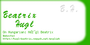 beatrix hugl business card